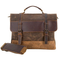 Canvas Leather Laptop Bag