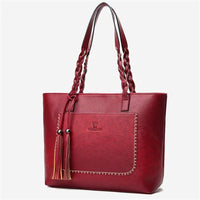 Large Capacity Causal Shoulder Bag Leather Tote