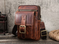 Pure Leather Men Crossbody Bag