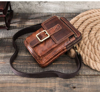 Pure Leather Men Crossbody Bag