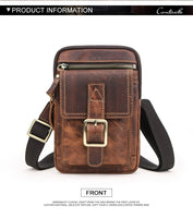 Pure Leather Men Crossbody Bag