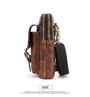 Pure Leather Men Crossbody Bag