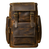 Men Genuine Leather Backpack - Travel Bag