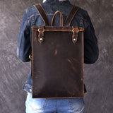 Backpack For Men Leather Shoulder Bag