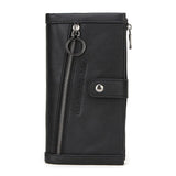 Long Wallet Men Genuine Leather