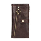 Long Wallet Men Genuine Leather