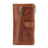 Long Wallet Men Genuine Leather