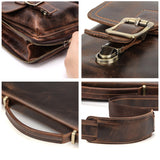 Leather Shoulder Messenger Bags For 14 inch Laptop