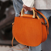 Vintage Leather Unique Shoulder Bag