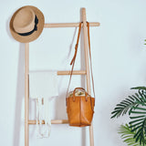 Bucket Bag Leather Messenger Bag