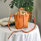 Bucket Bag Leather Messenger Bag