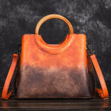 Leather Handbag Messenger Shoulder Bag