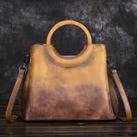 Leather Handbag Messenger Shoulder Bag